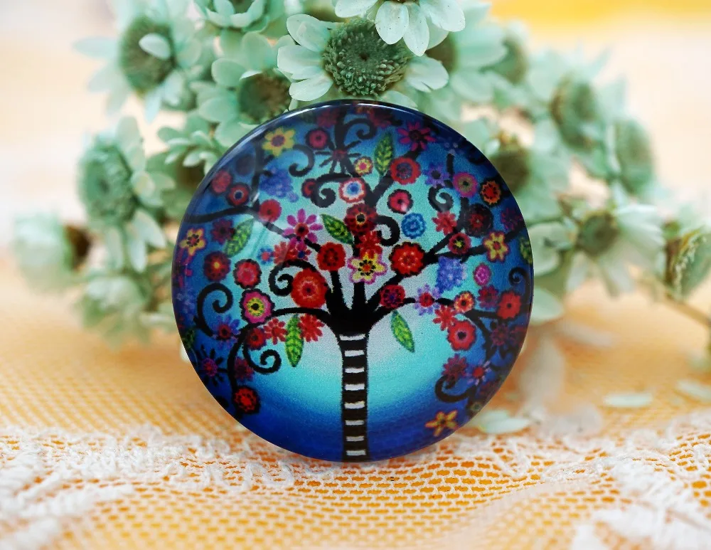 10 шт./лот, Круглый Кабошон 8-20 мм, дерево, стекло, брелок с подвесками, ювелирное изделие, женские серьги, Висячие серьги для ожерелья, булавки