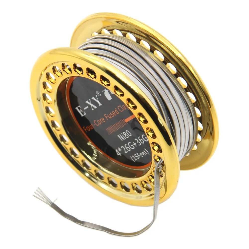 Нагревательная проволока NI80 Fused Clapton предварительно изготовленная катушка