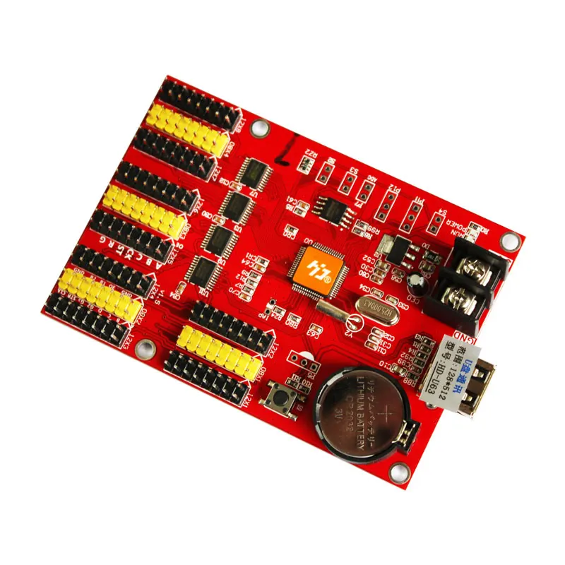 Карта управления led huidu P10 с usb-диском макс. 512x128 пикселей одноцветная плата