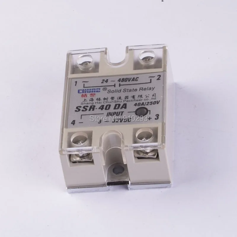 SSR40DA маленькое твердотельное реле 24V 12V контроль 220V DC AC 40A|solid state|solid state relaystate relay |