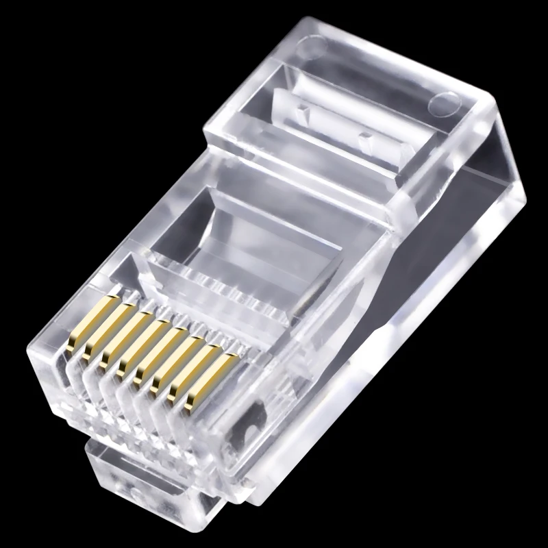 Cncob изогнутый сетевой соединитель шрапеля cat5e компьютерный Кабельный штекер rj45
