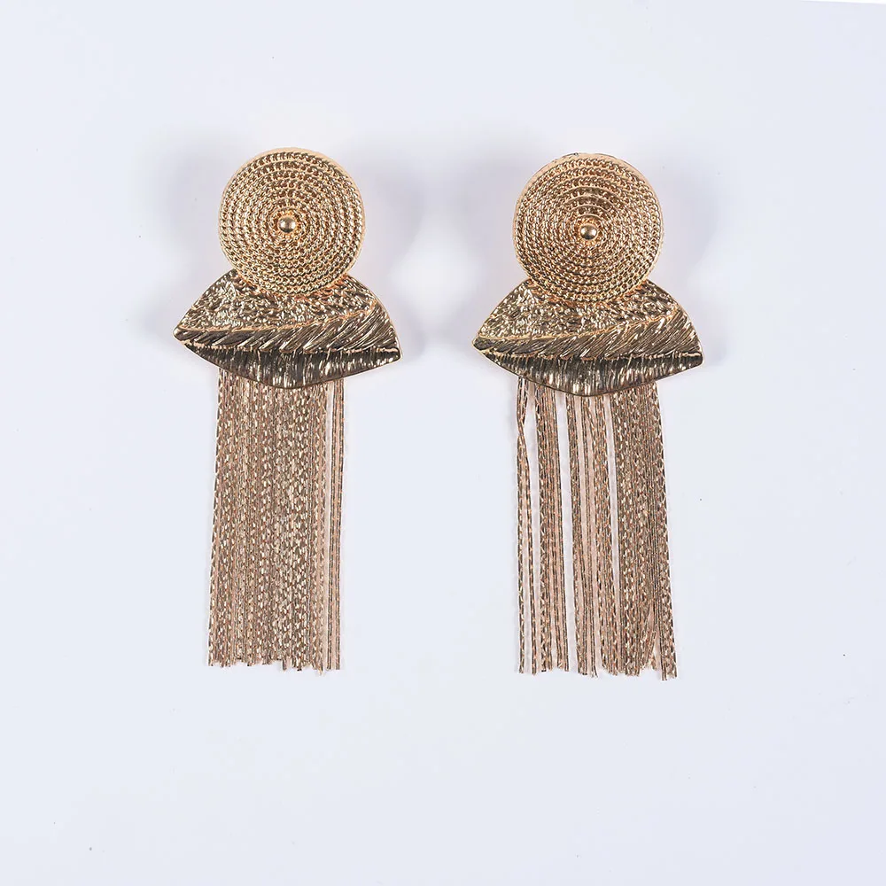 ZA жемчужные серьги новейшая бижутерия ручной работы Boho Длинные Подвесные серьги для женщин Свадебные подарки - Окраска металла: 14N0107