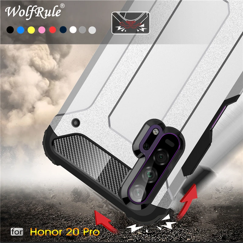 

Case Huawei Honor 20 Pro Case Full Wrapped Armor Hybrid PC+TPU Shockproof Case For Huawei Honor 20 Pro Cover Honor 20+ YAL-AL10
