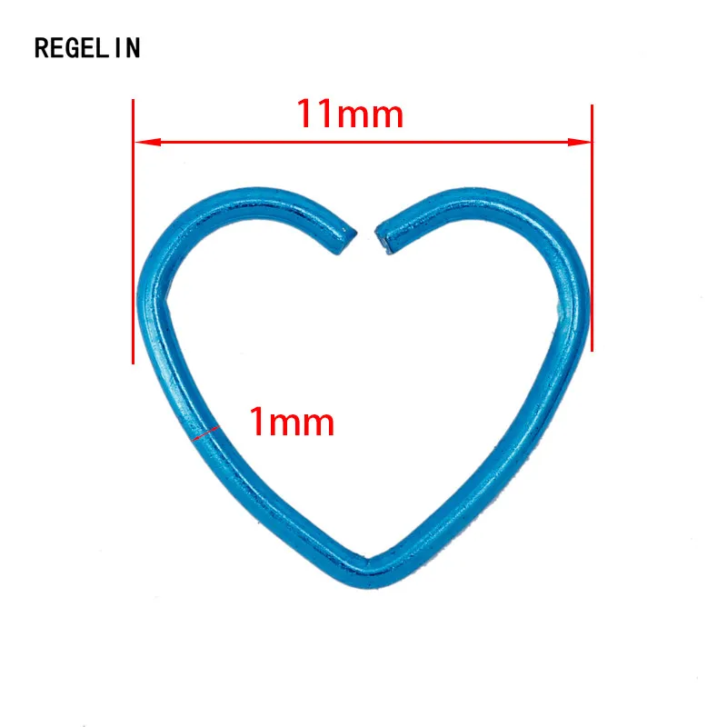Модные серьги REGELIN 10 шт./лот в форме сердца звезды из нержавеющей стали для