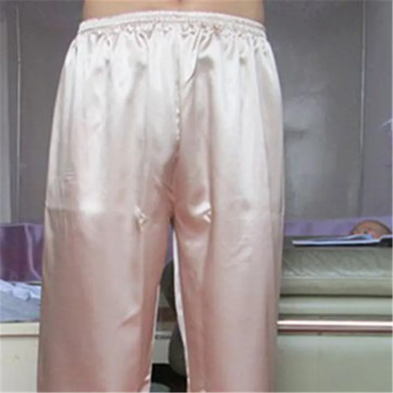 Брюки Для Женщин Модные Шелковые штаны для сна роскошные шелковые женские отдыха