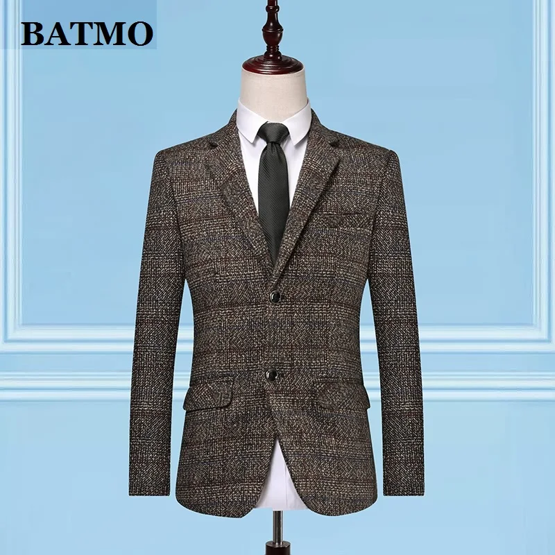 Batmo 2019 Новое поступление высококачественный однобортный клетчатый Повседневный