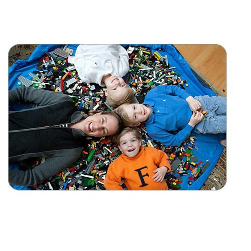 Medium Size Infant Portable Playmats Waterproof Travel Picnic Mat Baby Toy Storage Bag Creative Gyms Sorting | Мать и ребенок