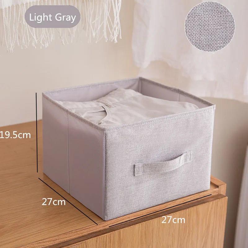 Light Gray Подвесной ящик дизайн хлопчатобумажная линия+ стальная сумка для хранения Прочный моющийся подвесной органайзер для рубашки Нижнее белье 1 шт. шкаф для хранения - Цвет: Light Gray