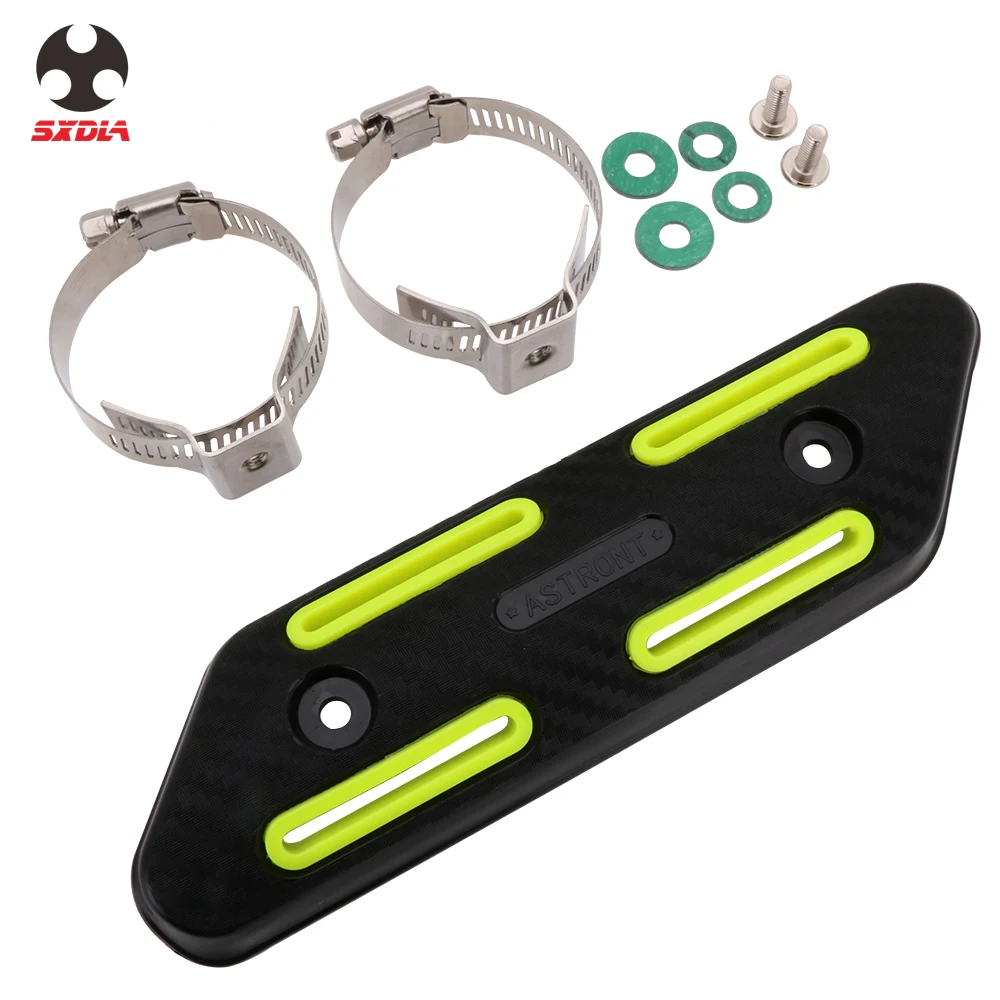 27-51MM Universal Motorcycle Exhaust Muffler Pipe Heat Shield Cover Motocross For KTM HODNA YAMAHA SUZUKI KAWASAKI Dirt Bike | Автомобили