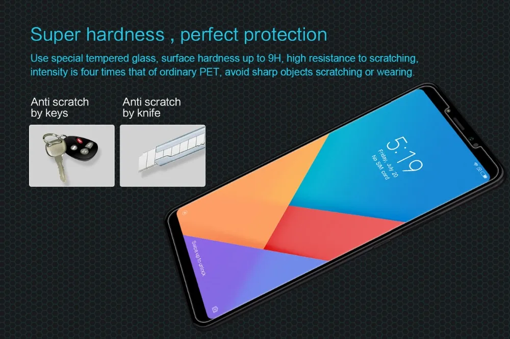 Для Xiaomi Mi Max 3 закаленное стекло Nillkin Amazing H 0,33 мм Защитная пленка для экрана для Xiaomi Mi Max 3 стекло