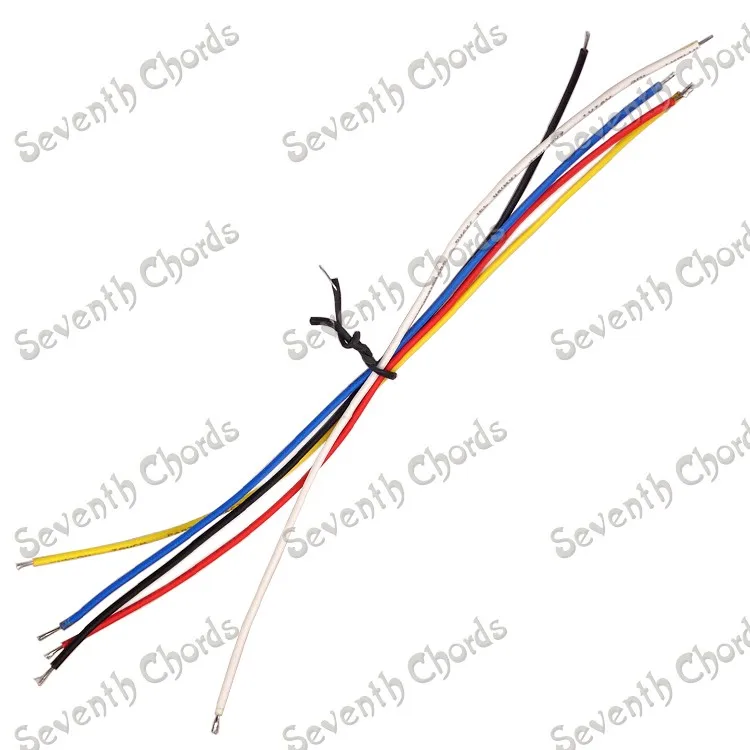 20 шт. 19 см 22AWG медный Электрический гитарный бас-пикап проводной свинцовый кабель