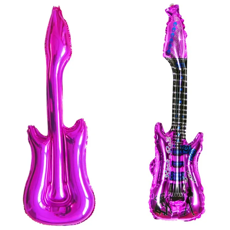 

Hot Selling 85*30cm Inflatable Blow up Guitar For Kids Play Toy Party Props Balloons Accessories