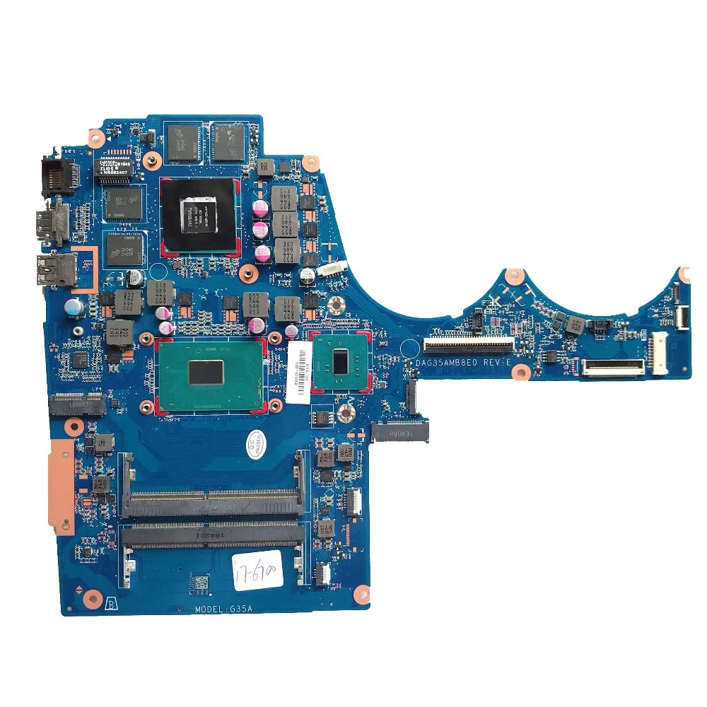 Оригинальный Для HP 15 AX AX023DX BC015T Материнская плата ноутбука I7 6700HQ 856678 601 DAG35AMB8E0 DDR4 960