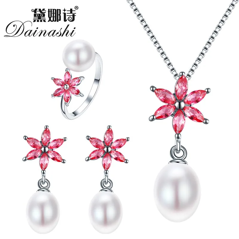 Dainashi 2019 новый набор украшений для женщин Элегантный 925 пробы серебряный кулон