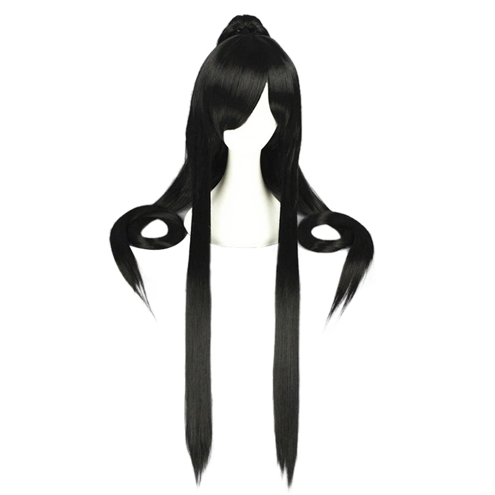 HAIRJOY Wig Synthetic Cosplay Wigs Long Ponytail Black Purple  Red Grey 4 Colors High Temperature Fiber Free Shipping