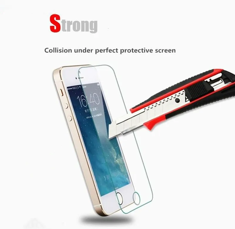 10 шт./лот, для iphone 5, закаленное стекло для iphone 5 C, Защитная пленка для экрана, для iphone 5S, se, Стекло 9 H, 2.5D, 0,26 мм, жесткая пленка для экрана