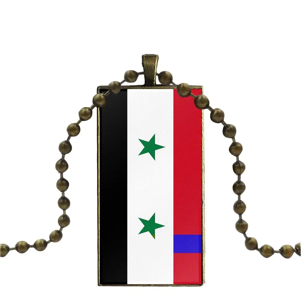 Флаг для мужчин и женщин подарок вечеринки модный стеклянный кабошон кулон