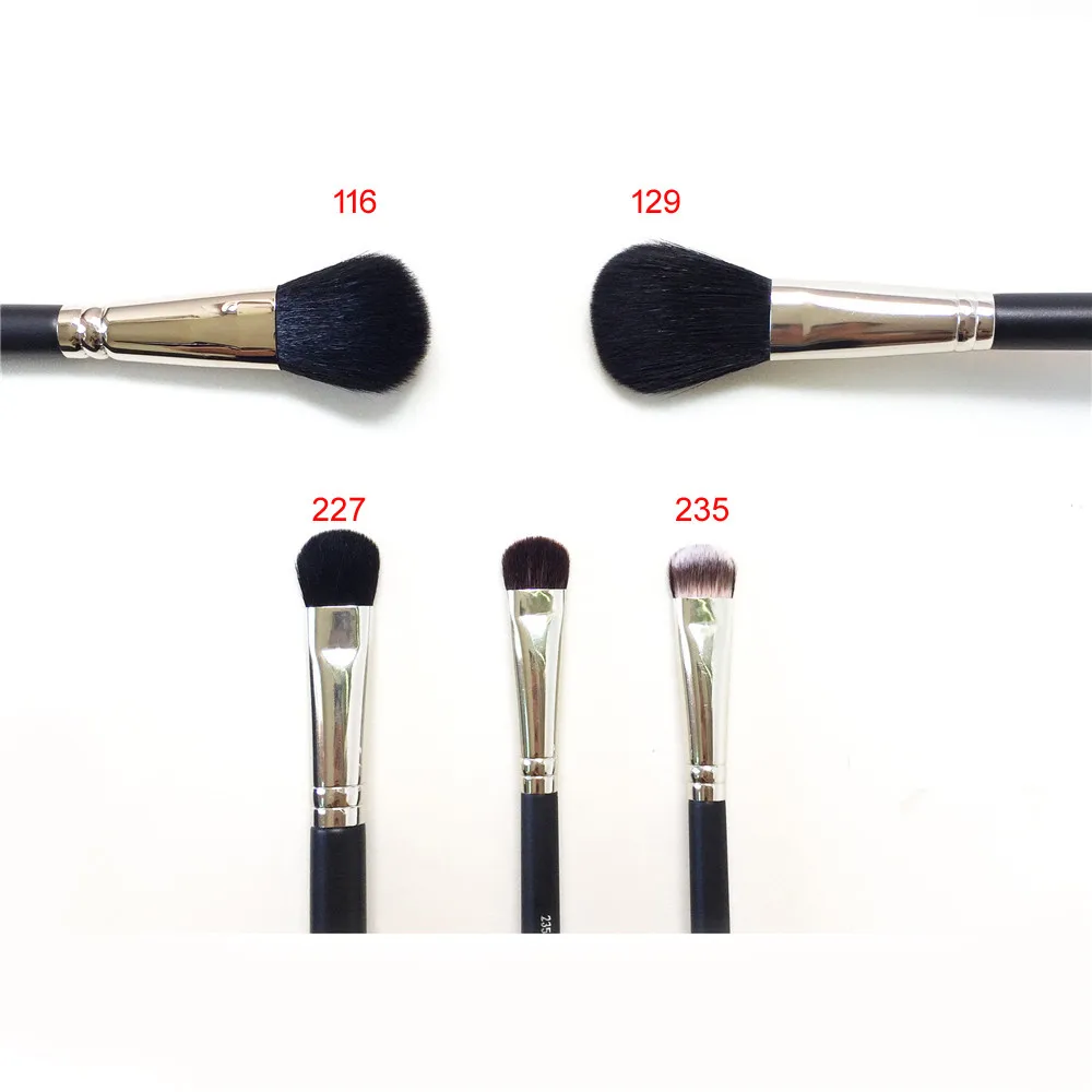 116/129 Powder/Blush Brush / 227 Large Fluff Eyeshadow 235 Split Fibre All Over Eye Brush - Beauty Makeup Blender Tool