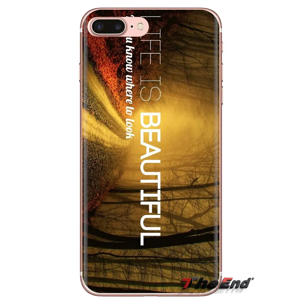 Чехол Life is Inspirational Quote для телефона LG Spirit Motorola Moto X4 E4 E5 G5 G5S G6 Z Z2 Z3 G2 G3 C Play Plus Mini |
