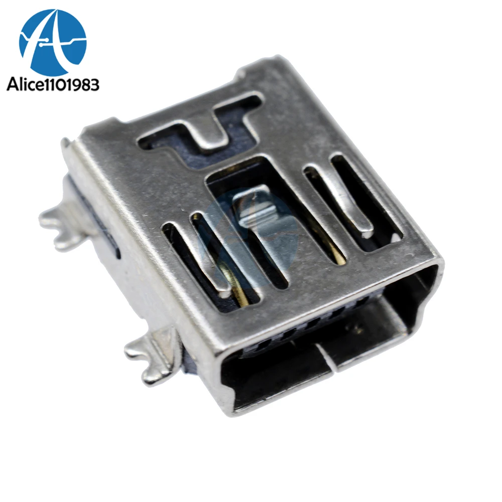 50 шт. мини-usb SMD 5-контактный разъем мини B | Электронные компоненты и