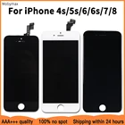 Сменный ЖК-дисплей для iPhone 5s 6, AAAA +++, качественный ЖК-дисплей, тачскрин для iPhone 6s, 7, 4s, 8, 100%, тестовая работа