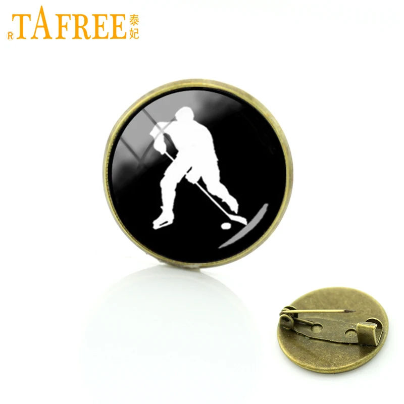 Классическая коллекция TAFREE броши для хоккея с шайбой булавки антикварный значок