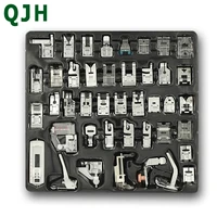 42pcs domestic sewing machine presser foot feet kit set with box for brother singer janome diy home sewing machine accessories