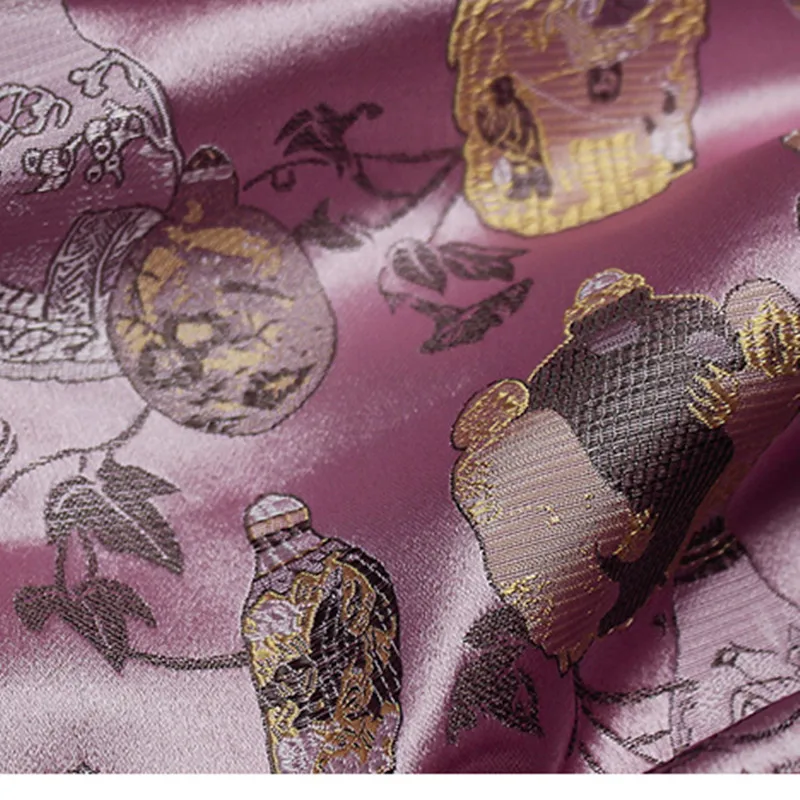 1 метр Синий и белый фарфор жаккардовая парча ткань китайский Cheongsam/японская