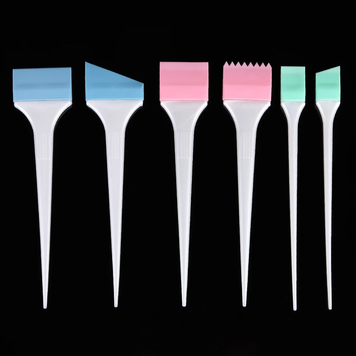 6 стилей для укладки силиконовой красящей Щетки Набор окрашивания волос