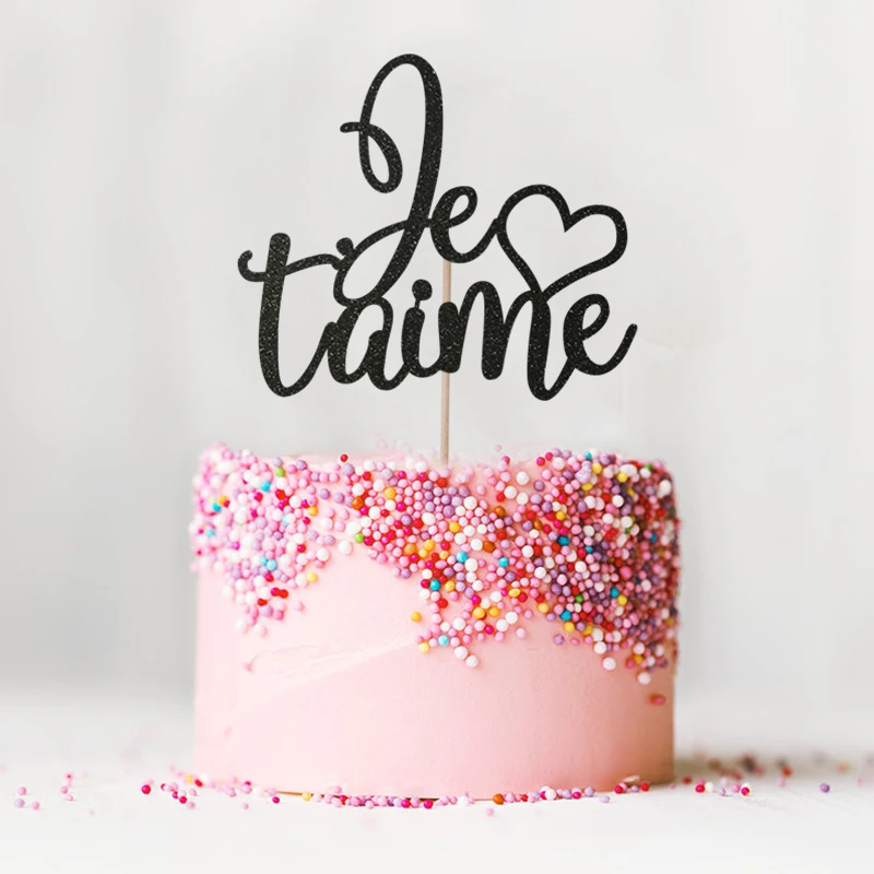 Топпер для торта с блестками на тему Парижа декор свадьбы юбилея помолвки