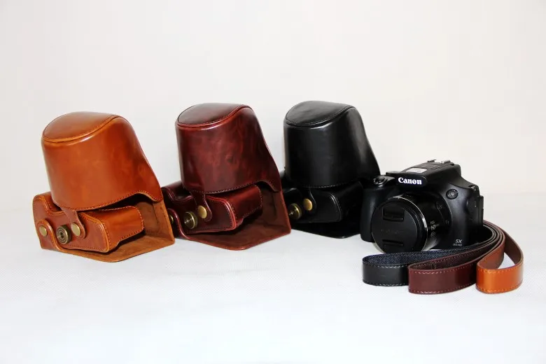 Камера видео сумка чехол PU для Canon PowerShot SX60 HS камера @|bag findings|bag picturebag support |