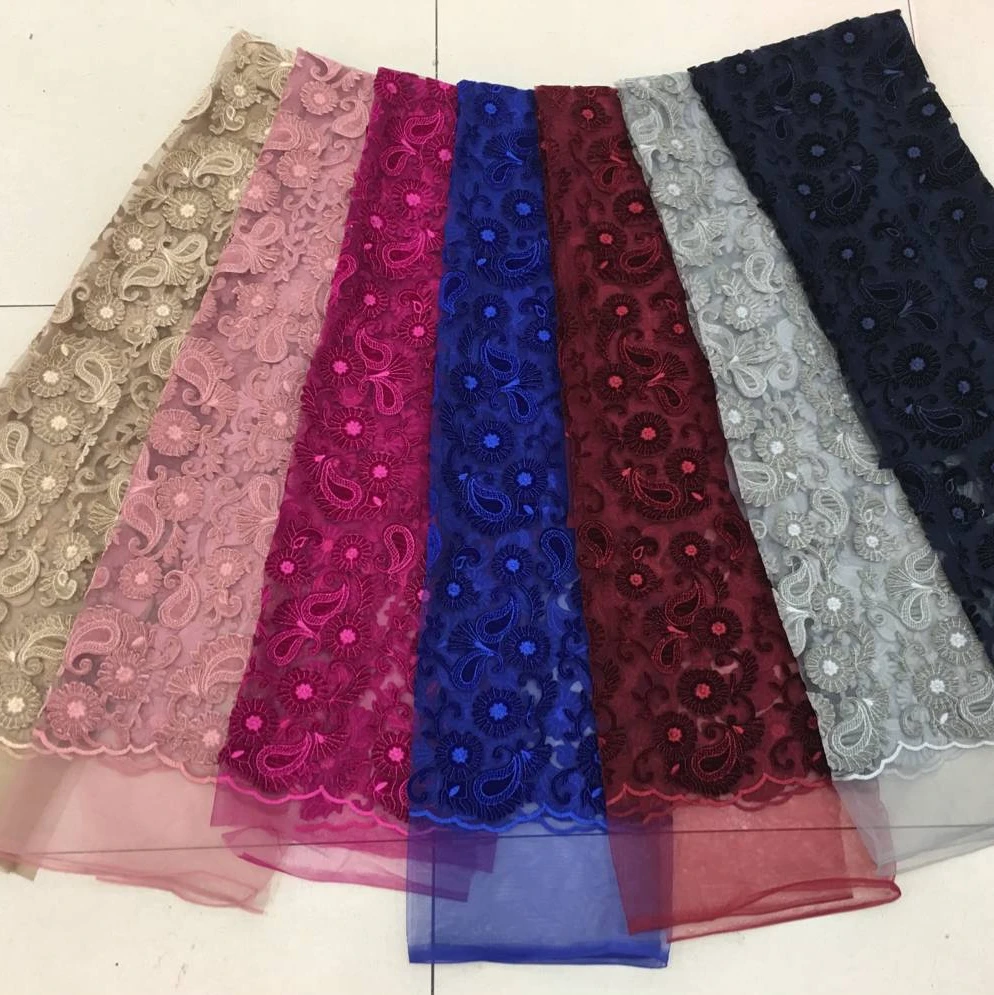 

new magenta/royal blue/grey floral laser cut lace/velvet lace/Nigerian velvet lace/asoebi lace for proms/evening gowns/aso ebi