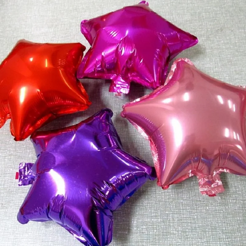10 шт./лот 18 дюймов шары в форме пяти звезд для свадьбы дня рождения Рождества
