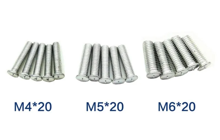 100 шт./упак. алюминиевая гайка устройство для точечной сварки штопор автомобиля