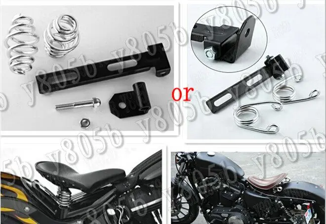 Измельчитель Cruisers кожаное сольное весеннее сиденье для Honda Yamaha Suzuki Kawasaki Sport Bobber