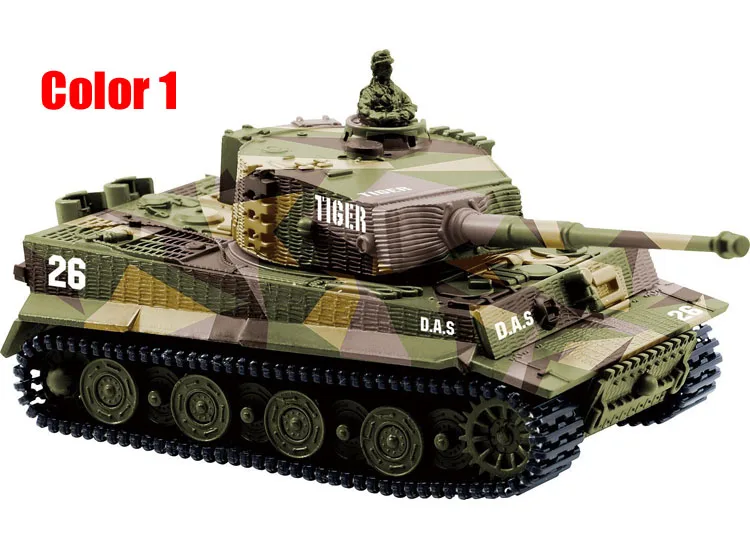 14CH 1: 72 rc Танк Игрушка Great Wall 2117 пульт дистанционного управления Танк Мини Тигр боевой танк игрушка лучший рождественский подарок для детей - Цвет: Color 1
