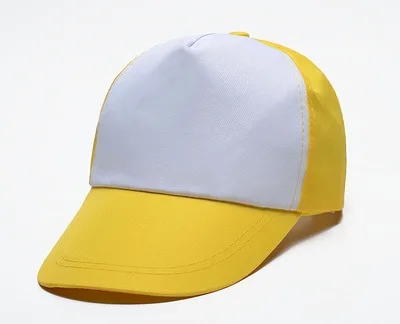 Yellow Adult 10 шт./лот, пустая сублимационная Кепка, шапка для сублимационной печати чернил, сделай сам, подарки, термопечать, печать, реклама, передача - Цвет: Yellow Adult