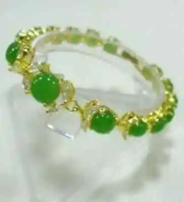 

MARVELOUS NATURAL GREEN jewerly BRACELETS> free shipping jade