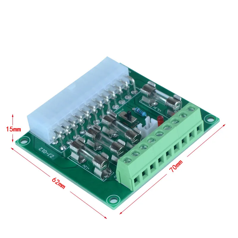 Модуль коммутационной платы 24Pin ATX к клеммному блоку 24/20-pin ATX DC источник питания модуль питания коммутационная плата