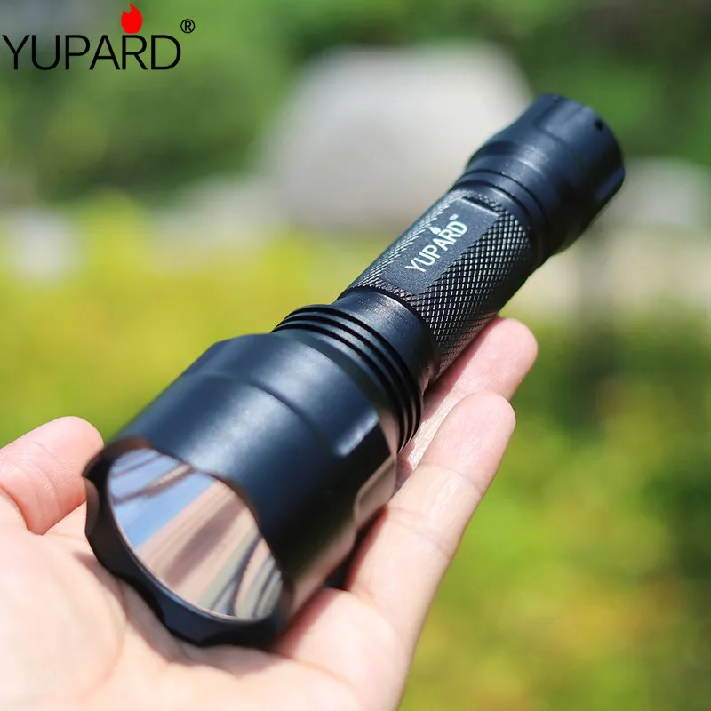 YUPARD Высокая мощность C8 XML T6 5-Mode Яркий Светодиодный светильник фонарь светильник 18650 перезаряжаемый аккумулятор Тактический Кемпинг Охота