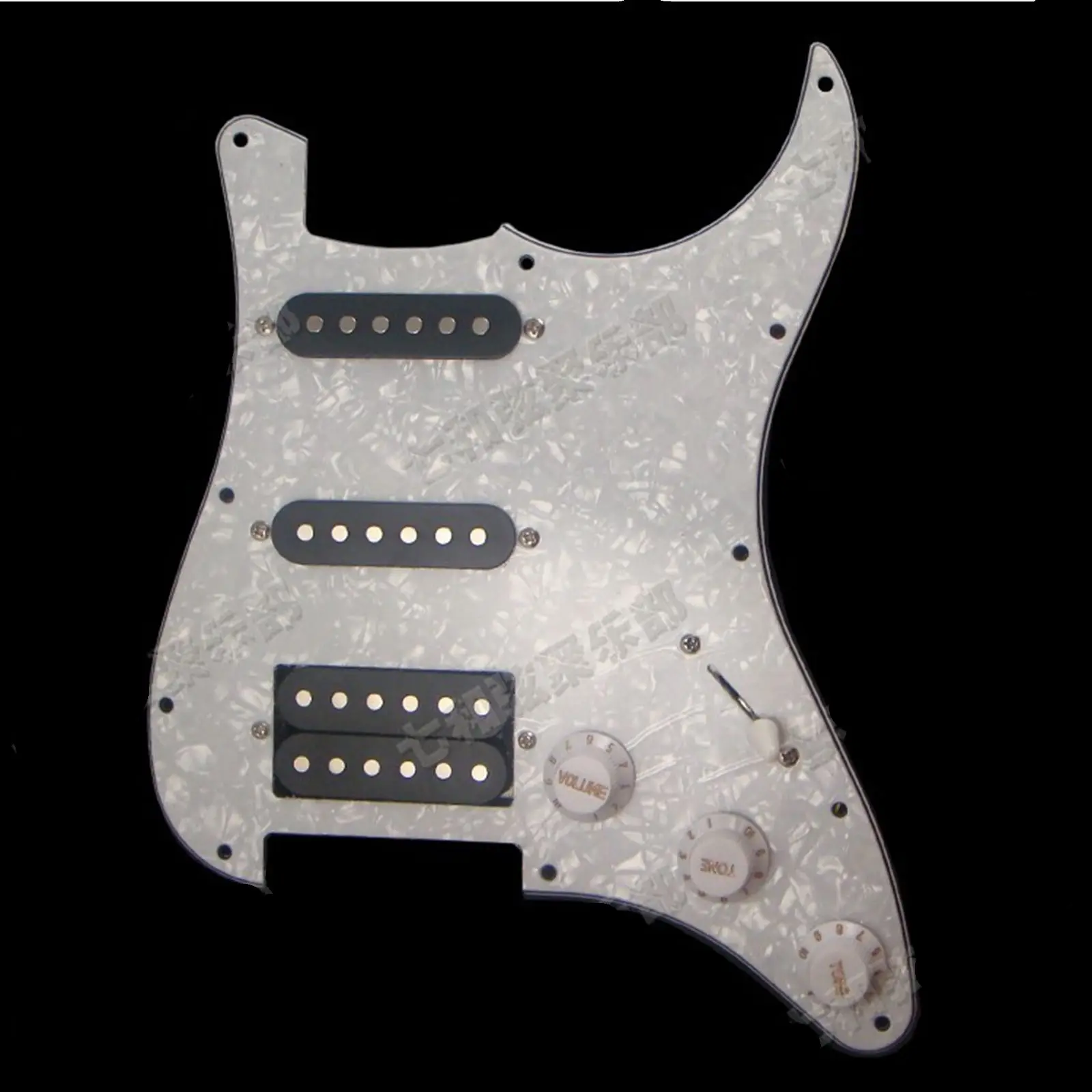 1 Набор белый жемчуг загружен Prewired Pickguard SSH пикап для струнной гитары Replaceme | Спорт