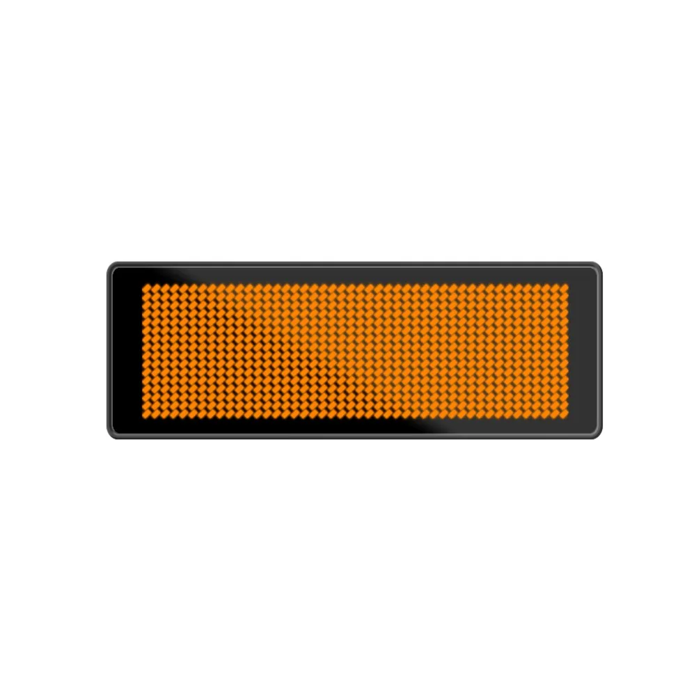 Brief Rechargeable Led Name Tag Mini Digital Bluetooth APP Programmable Scrolling Message Tag Badge Sign Support All Languages
