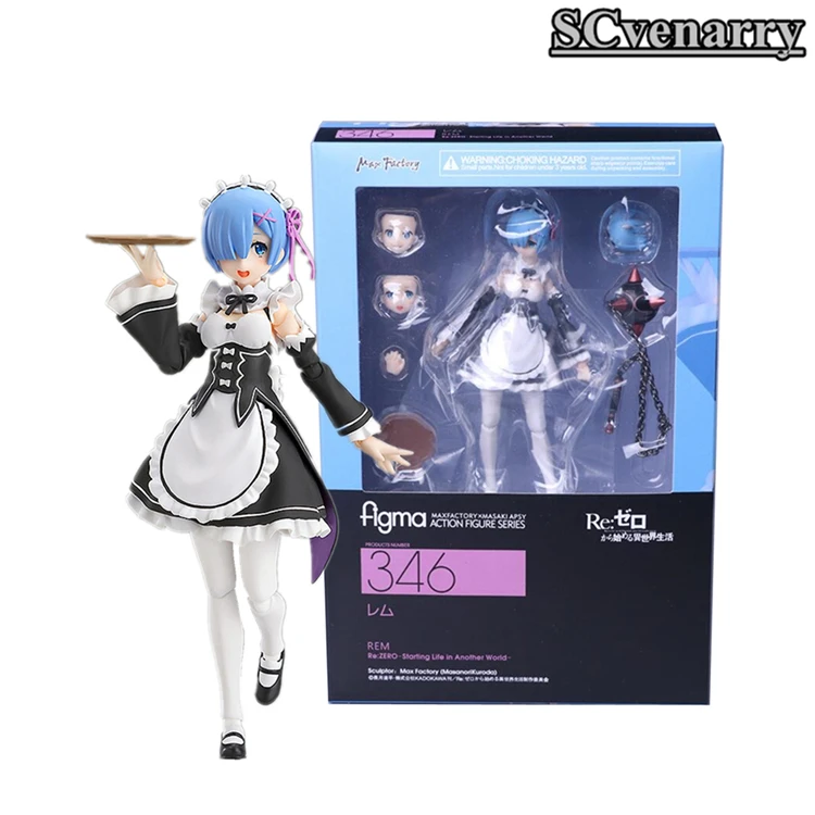 Figma 346 жизнь в другом мире от нуля Rem ПВХ фигурку Коллекционная модель игрушки
