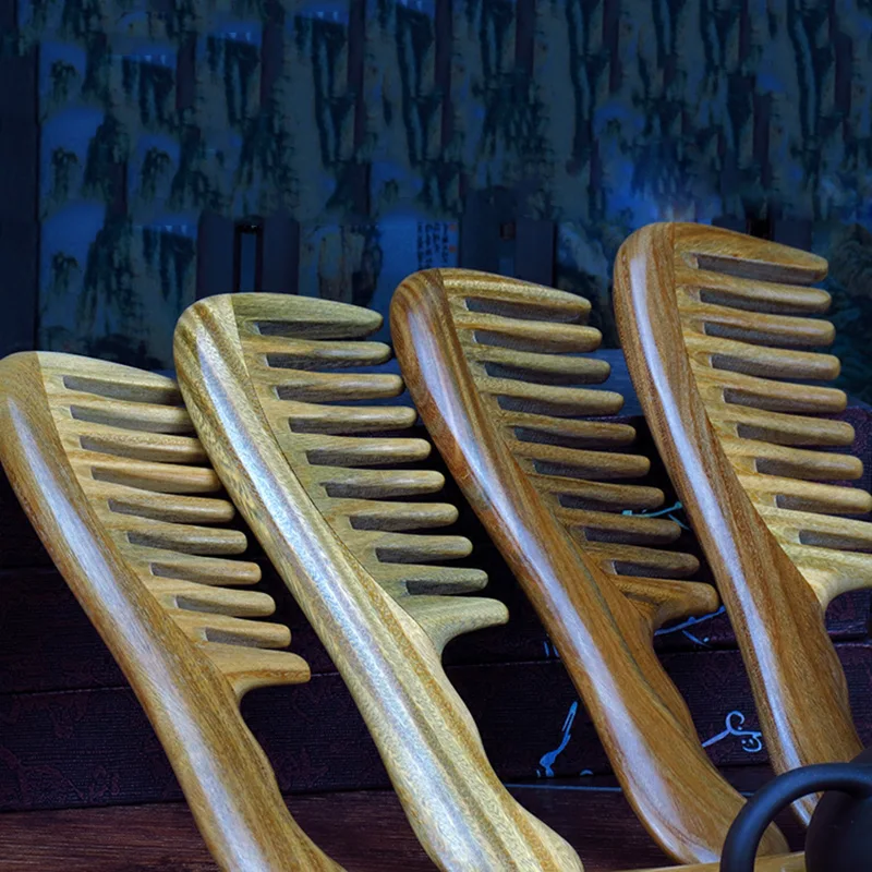 Расческа из чистого дерева ручной работы профессиональная расческа для ухода за