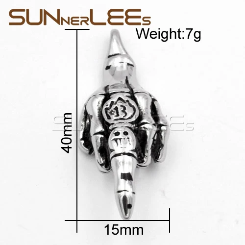 SUNNERLEES новые модные ювелирные изделия ожерелье из нержавеющей стали звенья цепи
