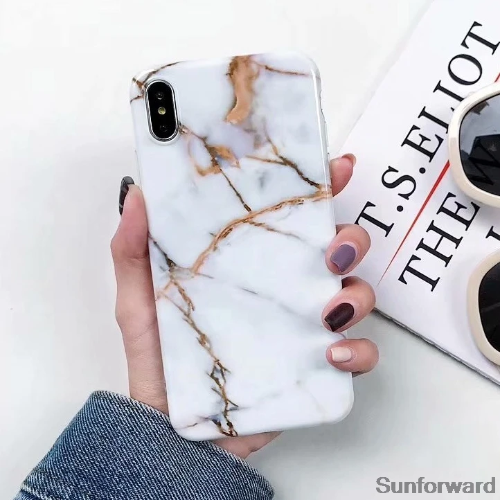 Мраморный чехол для iPhone 8 XS MAX мягкий ТПУ 6 6S 7 Plus X XR телефона |