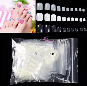 500 шт. натуральные Акриловые искусственные Типсы для ногтей ног для декора ногтей