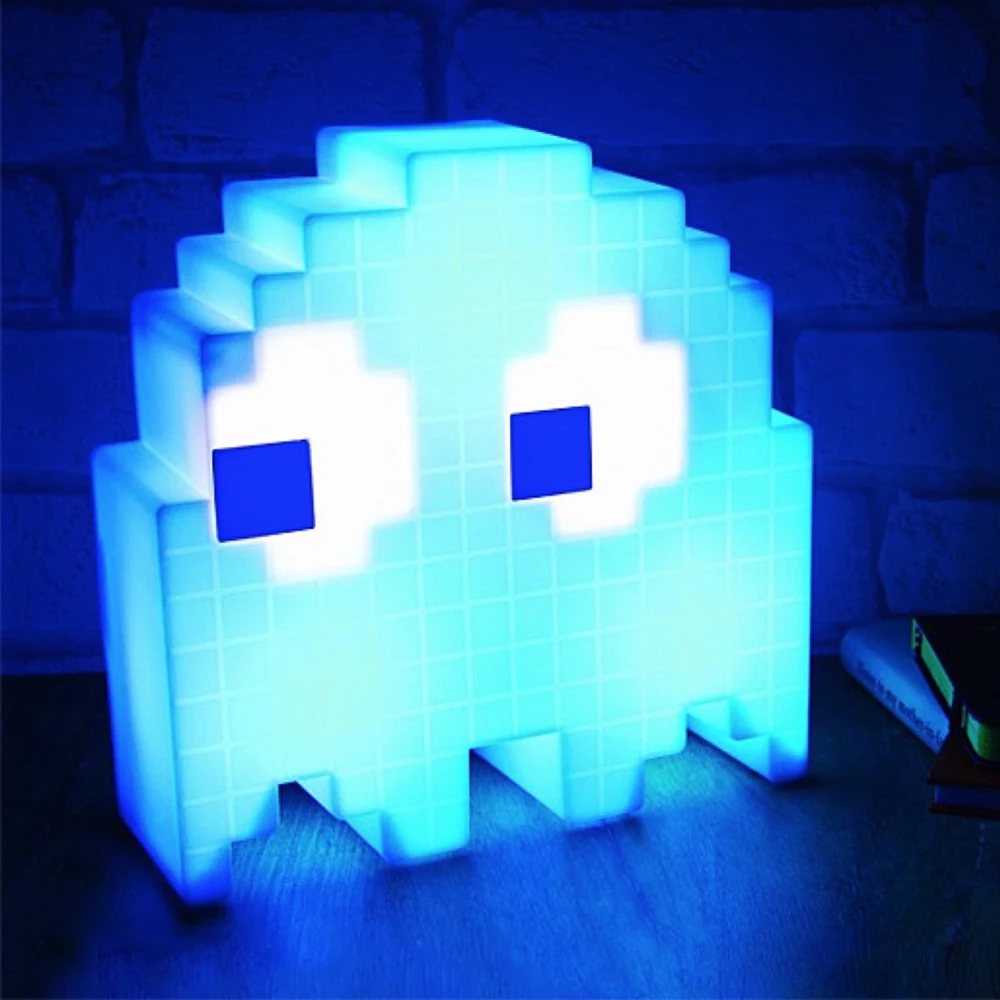 Ночсветильник Pac Man с питанием от USB светодиодные лампы меняющимися цветами в