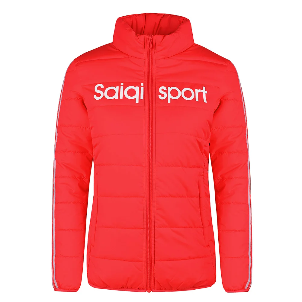 SAIQI New Women Sport Trainning Autumn Winter Thin Warm Coat Female Hiking Outwear Stand Collar Cotton Padded 266788 | Спорт и