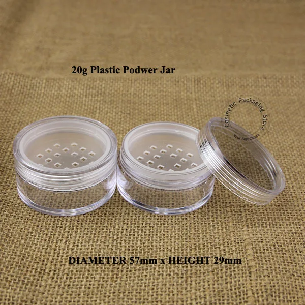 10 шт./Лот Высококачественная пластиковая банка для крема 20 г пустая бутылка